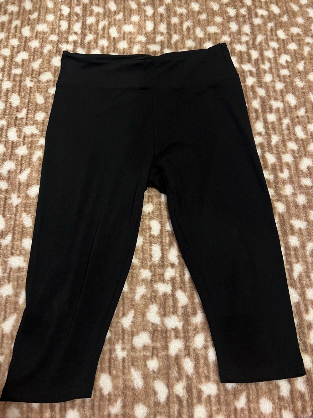 Black y2k Capri Leggings